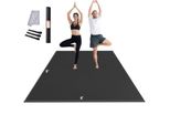 Tappetino Da Allenamento Vevor, Tappetino Da Yoga Antiscivolo Ad Alta Densità, Tappetino Da Allenamento Per Uomini E Donne, Tappetino Da Fitness E Da Allenamento Con Borsa E Tracolla, Per Tutti I Tipi Di Yoga Domestico, Pilates E Allenamento A Terra (2,4 X 1,8 M)