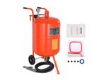 Sabbiatrice Mobile Vevor 75,7 L Unità Di Sabbiatura Circa 244 Cm Tubo Di Lavoro Sabbiatrice 60-110 Psi Pressione Di Lavoro Ideale Per Rimuovere Ruggine, Vernice, Macchie E Lucidare Grandi Superfici