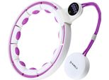 Hhm17 Hula Hop Bianco/Viola Con Magneti E Pesi + Contatore Hms