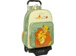 Zaino Scuola Con Ruote Mufasa Verde Beige 33 X 42 X 14 Cm