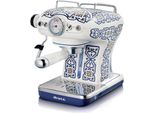 Ariete 1389/1C, Macchina Per Espresso, 0,9 L, Cialde, Caffè Macinato, 850 W, Blu, Multicolore