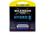 Lamette Wilkinson Hydro 5 Hydrating Gel, Confezione Da 12 Pezzi