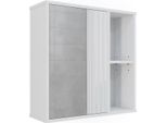 Vicco Mobile A Specchio Per Il Bagno Leano, 60 X 60 Cm, Bianco
