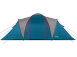 Tenda Familiare Nils Camp NC6431 Highland Iv Blu/Grigio Chiaro