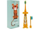 Spazzolino Elettrico Sonico Baby Tiger Per Bambini Dai 3 Ai 12 Anni + 2 Attacchi