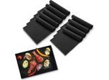 Bbq Set Di 10 Tappetini Per Grigliate 40X33Cm Tappetino Per Grigliate Per Cottura Multiuso
