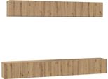 Syfax™ Set Mobile Tv 5 Pcs Rovere Artigianale Legno Multistrato