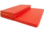 Tappeto Da Ginnastica Pieghevole Gamma 200X100X8 Cm - 4 Pezzi Rosso/Giallo