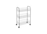 Tomado Metaltex Keuken/Badkamer Opbergtrolley Lugano 41X23X63 Cm Wieltjes