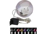 Europalms Palla Di Neve Led 15 Cm, Blu Scuro