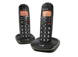 Doro Phoneeasy 100W Duo - Telefono Dect - Vivavoce - 20 Voci - Nero