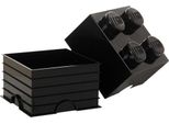 Lego 40031733 Mattoncini Lego Storage Brick 4, 5,7 Litri, Nero