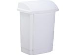 Plast Team 13410800 Cestino Per Rifiuti Con Coperchio Basculante Plast Team, 25 Litri, Bianco