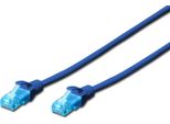 Digitus Cavo Patch, Cat. 5E, U/Utp, 5,0 M, Blau