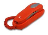 Brondi Nemo Telefono Fisso Analogico Rosso Con 10 Memorie E Montaggio A Parete
