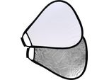 Studioking Riflettore CRGSW60 Bianco Argento Con Maniglia 60 Cm
