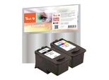 Peach PI100-161 - Inchiostro A Base Di Pigmento - Nero - Ciano - Magenta - Giallo - Canon - Multi Pack - PG-540XL - CL-541XL - Stampa Inkjet