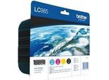 Brother LC-985VALBP Cartuccia D'inchiostro 4 Pz. Originale Nero, Ciano, Magenta, Giallo
