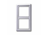 BUSCH-JAEGER Abdeckrahmen 2-Fach 2102-33 AW44 Alusilber 2102-33 (2102-33)