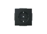 Busch-Jaeger 20 EUCBLI-885 Schuko Inserto Per Presa Di Corrente Busch-Stepight Con Luce Di Orientamento Notturna, Futuro Lineare, Nero Opaco (2CKA002013A5331)