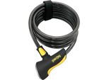 Onguard 8029 Blocca Cavo A Spirale Dobermann 185Cm, Ø 10Mm, Nero/Giallo