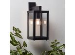 Brillante Applique Da Esterno Gaia | Luce Da Esterno | Metallo/Vetro | Nero | IP44 | 1X E27 Max. 60 W