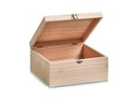 Contenitore In Legno Con Coperchio, 23 X 23 X 11 Cm, Zeller