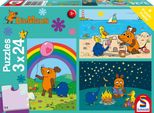3 X 24 Pezzi Schmidt Spiele Puzzle Per Bambini Il Topo Buoni Amici 56212