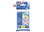 Brother Tze-Mprg31 Cassetta Per Scrittura - Laminata, 12 Mm X 4 M, Nero Su Rosso A Scacchiera