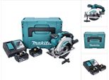Sega Circolare Portatile A Batteria Makita Dss 610 Rtj 18 V 165 Mm + 2X Batterie Bl 1850 B 5 Ah + Caricabatterie DC18RC + Makpac