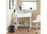 Sobuy® Tavolo D'angolo, Scrivania, Con Ripiano E Cassetto, Bianco, FWT31-W