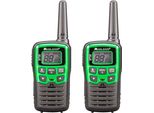 Midland XT30 - 2 Radio Ricetrasmittente Per La Famiglia, Walkie Talkie Senza Licenza Con 16 Canali Pmr 446, Fino A 6 Km Di Portata, Autonomia 5 H, Colore Verde - Set Di 2 Radio 2, 2 Clip D’Aggancio A Cintura