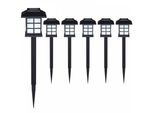 Deuba 6X Luce Led Da Giardino A Led Sensore Crepuscolare Illuminazione Da Terra Sentiero Esterno