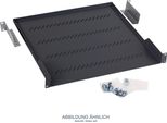 Triton RAB-UP-650-A1 Ripiano Rack 19" ,1U, 40Kg, 650Mm, Nero"