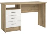 Tvilum Funzione Scrivania Per Computer Scrivania Per Ufficio Tavolo Per Ufficio Struttura In Rovere / Bianco