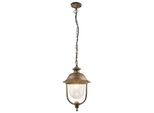 Lampada A Sospensione Classica Da Esterno 1Xe27 New York Oro Antico 8699 Rabalux