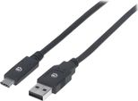 Manhattan Usb 3.1 Gen1-Kabel C-Stecker/A-Stecker 2M Schwarz