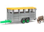 Bruder Landwirtschaft ViehtransportanhäNger, Mit Kuh Figur, Modellfahrzeug, Modell Fahrzeug, Spielzeug, ZubehöR, 02227