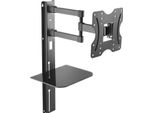 Televisore Supporto Da Parete Per Tv Con Ripiano Per Dvd Supporto Per Ripiano Vesa 100-200