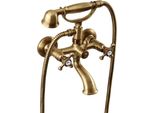 Sapho Reitano Rubinetteria Antea - Miscelatore Da Bagno Con Accessori, Bronzo 3016