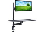 Monitor Lcd Led Supporto Per Tastiera Postazione Di Lavoro In Piedi Tv Supporto Per Scrivania A Morsetto Casa Ufficio