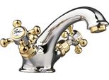 Sapho Reitano Rubinetteria Antea - Miscelatore Da Lavabo Con Bocca Di Erogazione, Cromo/Oro 3172