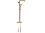 Sistema Doccia Con Miscelatore Termostatico Grohe Euphoria System Oro Spazzolato 26075GN0