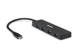 Hamlet Hub Usb 3.1 Type C 4 Porte Trasferimento Fino A 5 Gbps