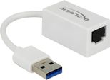 Delock 65905 Delock Adapter Superspeed USB-A St > Gigabit Lan Komp. Weiß