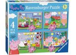 Ravensburger Puzzle Di Peppa Pig: Fun Days 4In1 (12,16,20,24 Pezzi)