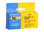 Tacwise 337 Graffe Tacwise 53/12 Mm, Zincate, 2.000 Pezzi
