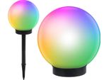 Lampada Solare Globo Solare Globo Luce Giardino Luce Solare Terra Picco Colorato Cambiamento Di Colore 15Cm