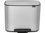 Cestino A Pedale Brabantia Bo Bianco, 11 + 23 L