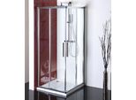 Polysan Lucis Line - Schermo Doccia 900X900 Mm, Vetro Trasparente DL1615